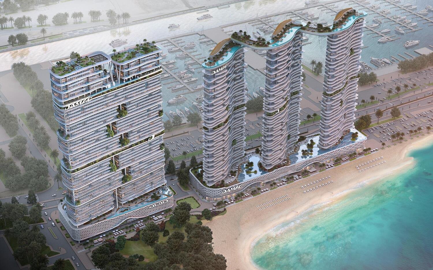 Damac Bay 2 ansicht von weiten