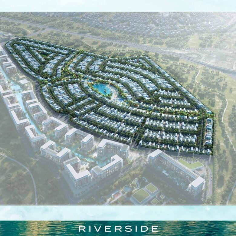 DAMAC Riverside mappe der Anlagen und Villen