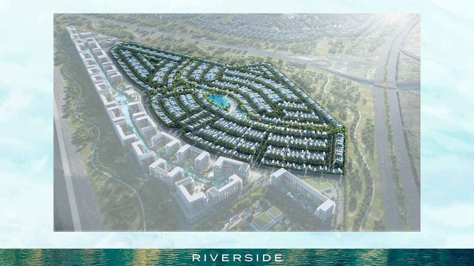 DAMAC Riverside mappe der Anlagen und Villen