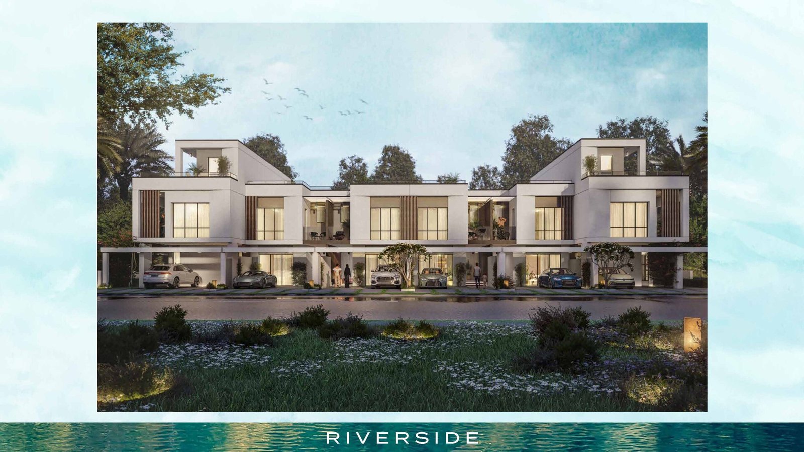 DAMAC Riverside Villa von vorne