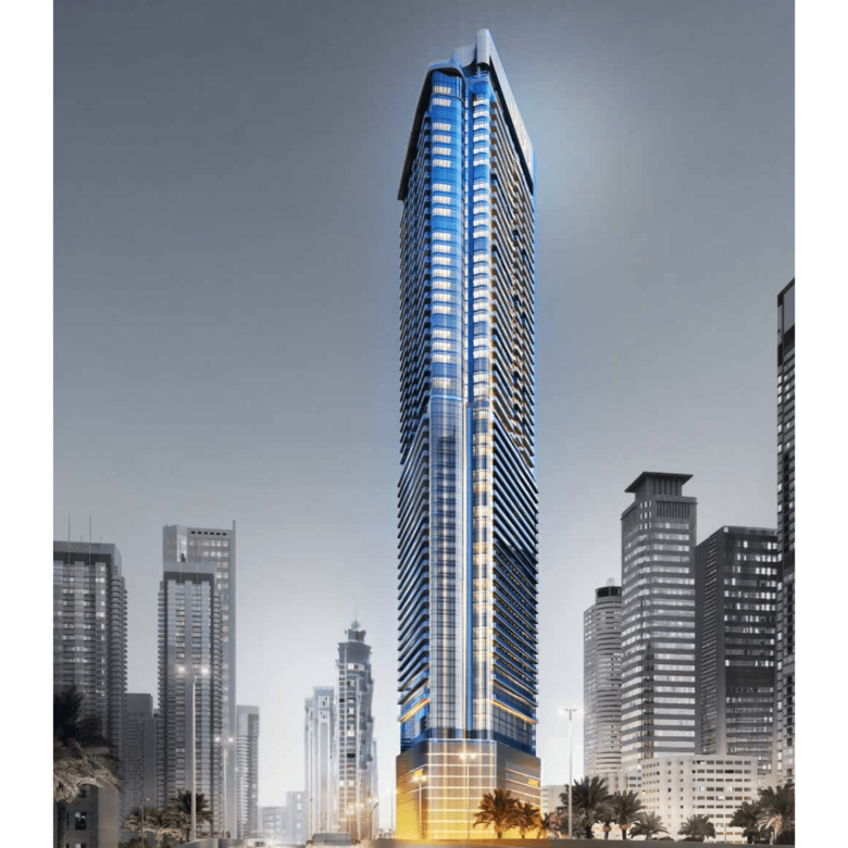 DAMAC Paramount Tower Ansicht von der Seite