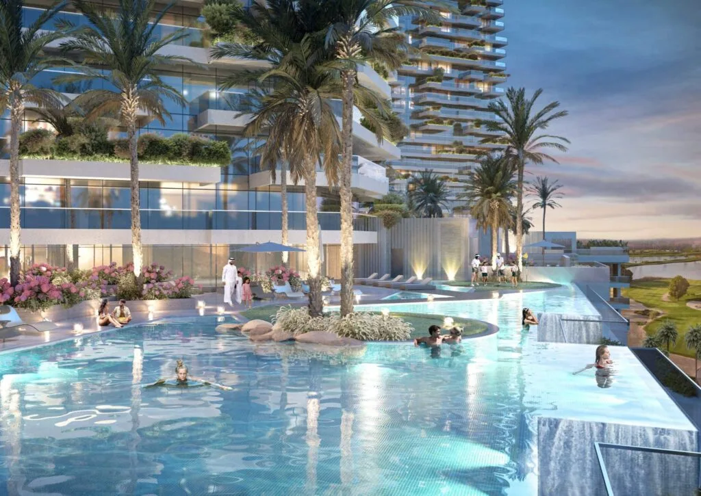 DAMAC Golf Greens 1 Infinity Pool wunderschön