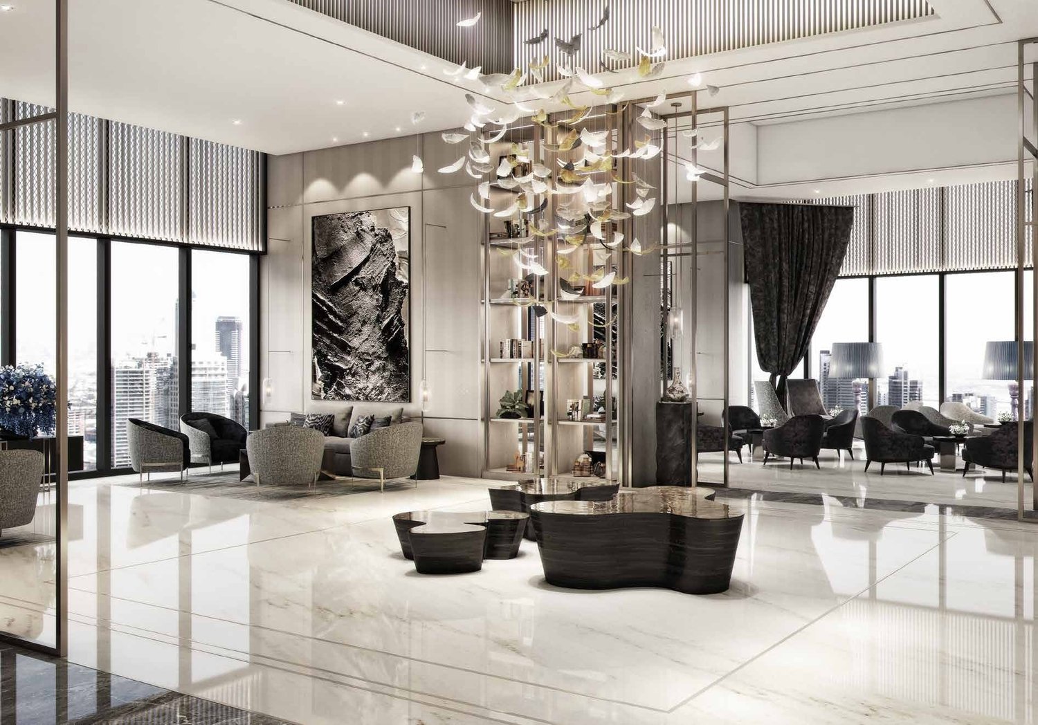 DAMAC Paramount Tower Wohnzimmer