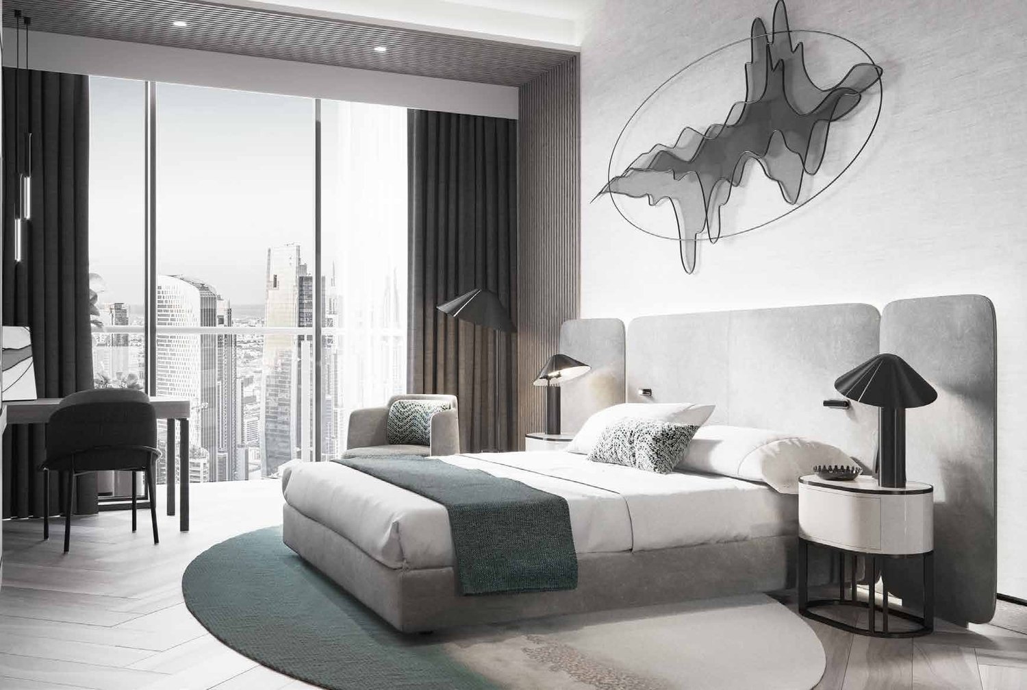 DAMAC Paramount Tower Schlafzimmer