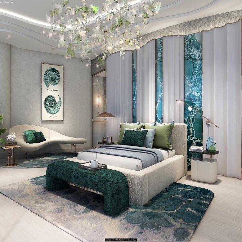 DAMAC CASA Marina schlafzimmer mit möbel