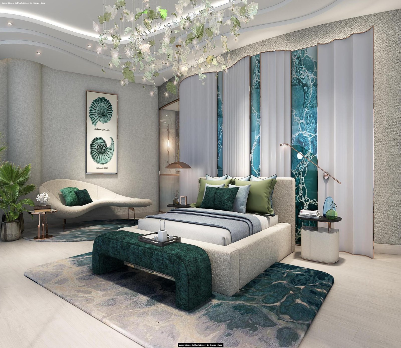 DAMAC CASA Marina schlafzimmer mit möbel