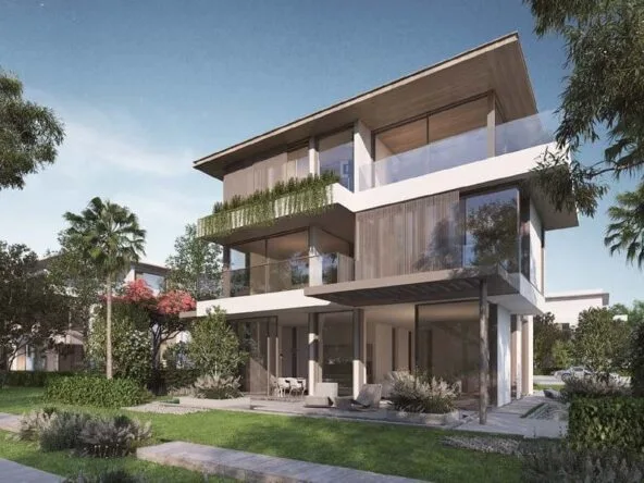 MERAAS Nad Al Sheba Gardens ansicht der Villa von Außen